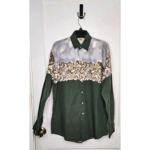 Buffalo Country Other - Buffalo Country Western Shirt Mens Medium Cowboy Horse Rodeo Pearl Snap